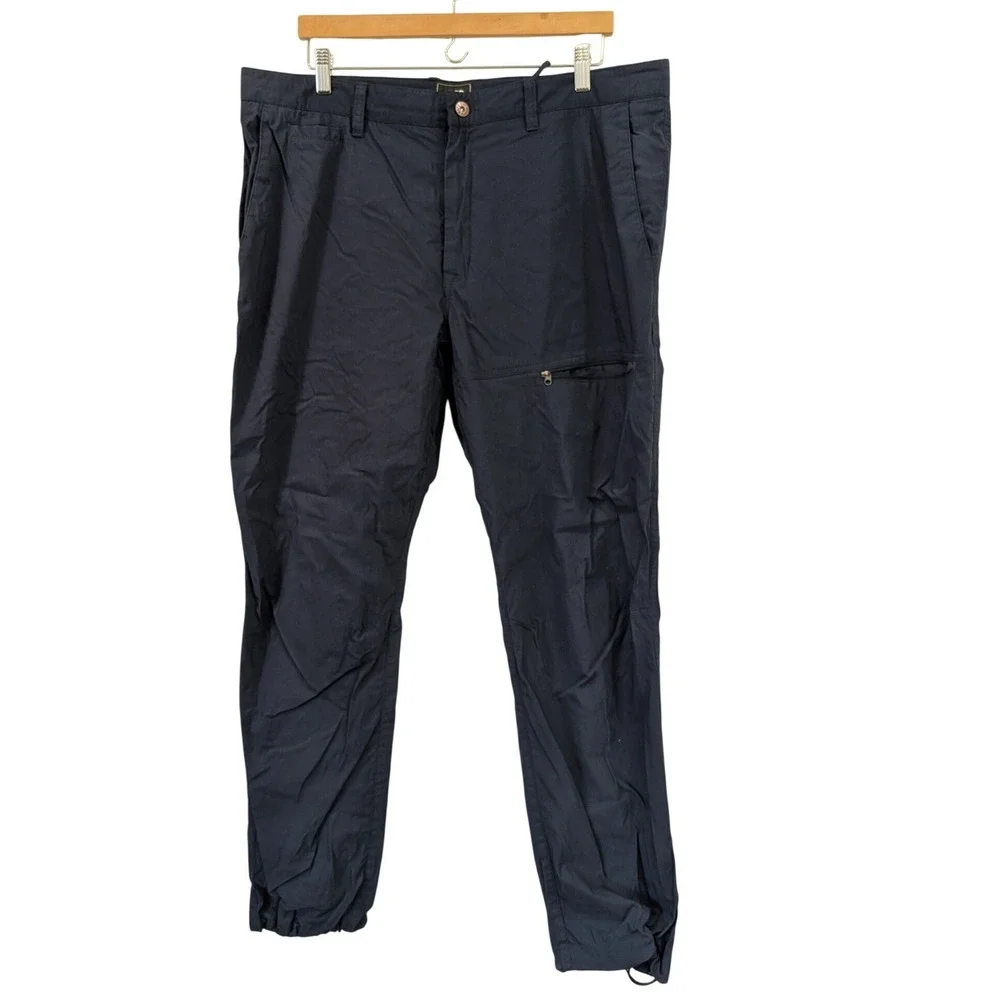 The North Face Mens Navy Blue NF0A3FZD Stretch Hiking Utility Pants Cinch Hem 38